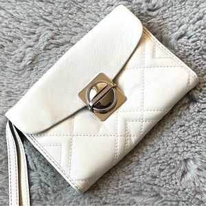 MARC JACOBS Clutch Wallet White leather